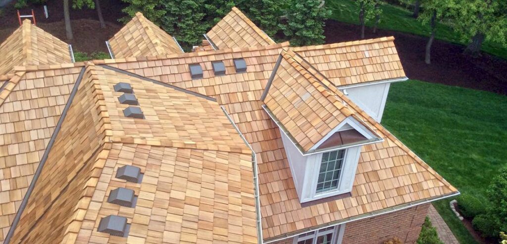 Beautiful New Cedar Shingle Roof